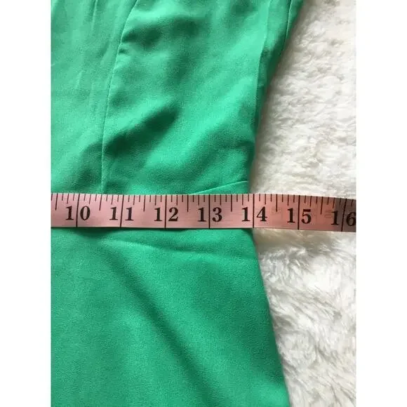 Glamour Green Backless Skater Dress - Picture 7 of 8